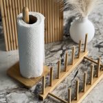 Bamboo Paper Towel Holder