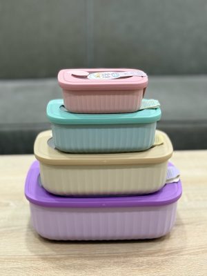 Pastel BPA-Free Microwave-Safe Food Storage Containers